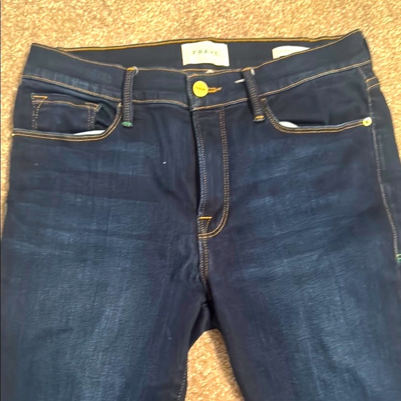 FRAME DENIM: Women's Skinny Blue Jeans - Picture 3 of 13